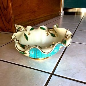 Vintage Deruta Italy Wavy Large Bowl